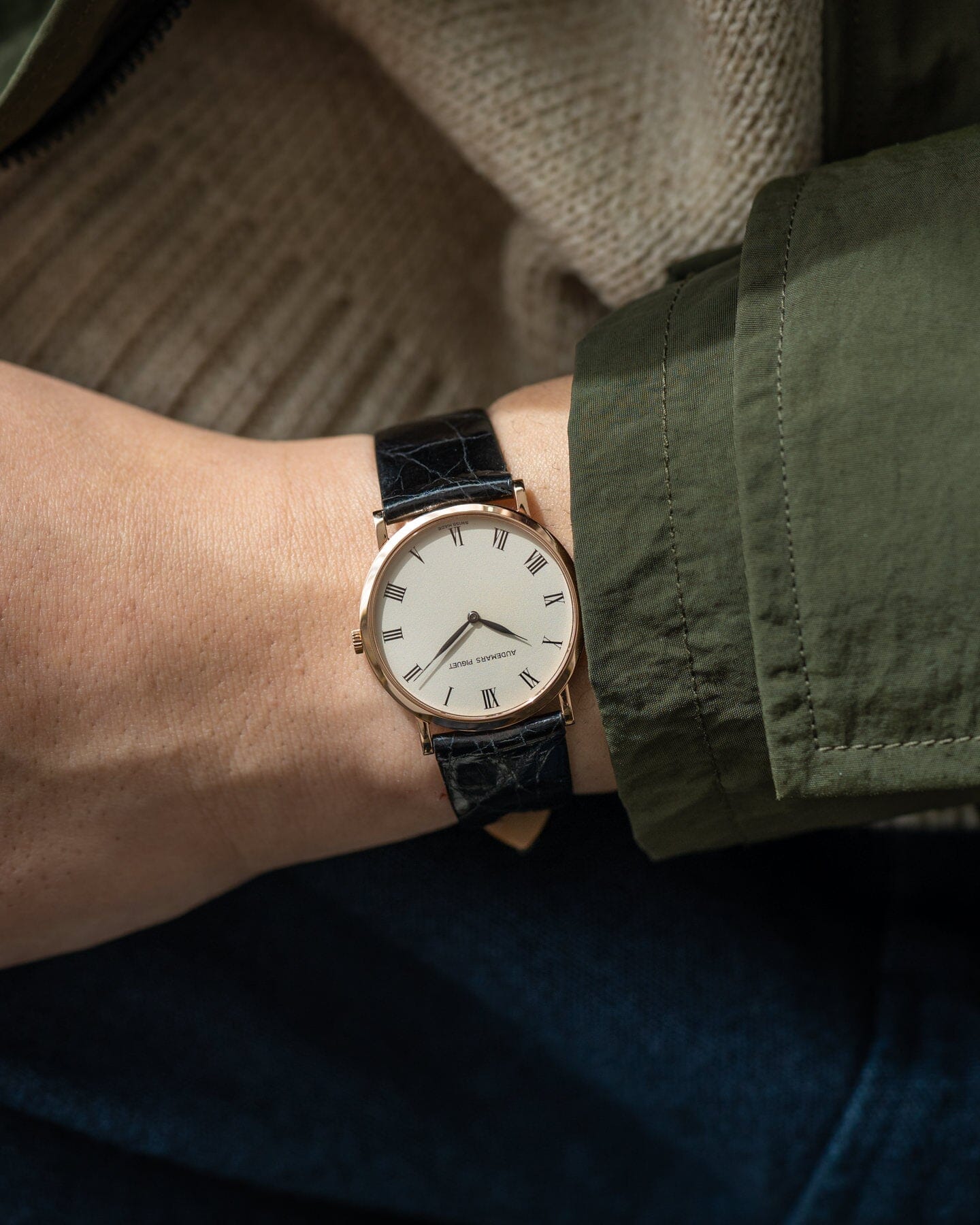 オーデマ ピゲ エクストラフラット PG ホワイトローマン Watch AUDEMARS PIGUET
