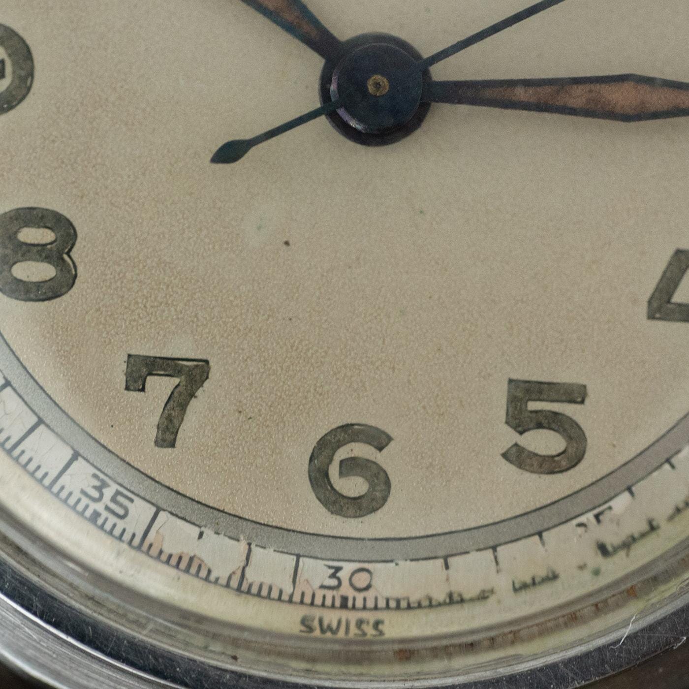 RACINE (GALLET) Military-Style Round 1940s - Arbitro