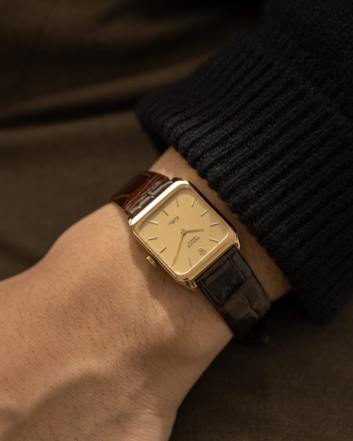 ロレックス チェリーニ 4131 YG シャンパンダイアル ボーイズサイズ Watch ROLEX