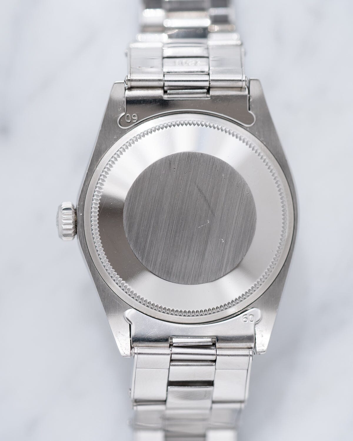 Rolex Oyster Perpetual Date 1501 Silver Dial with Riveted Bracelet Watch ROLEX