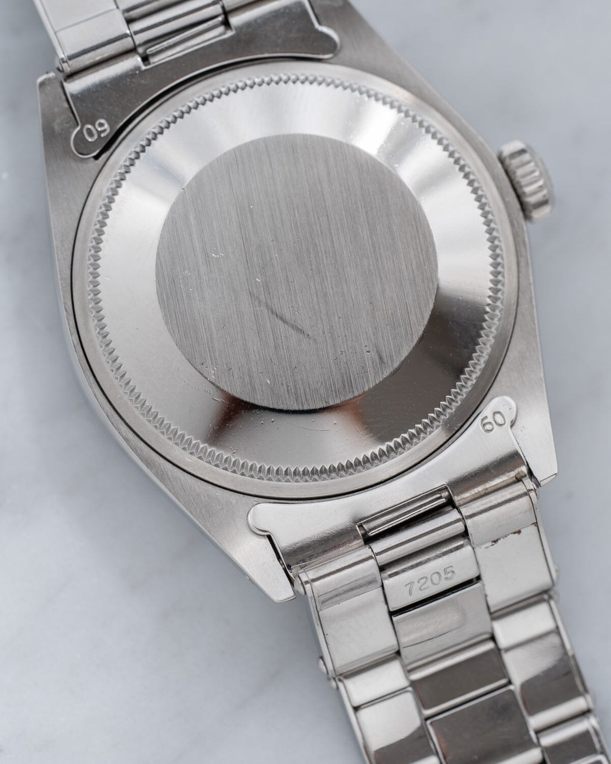 Rolex Oyster Perpetual Date 1501 Silver Dial with Riveted Bracelet Watch ROLEX