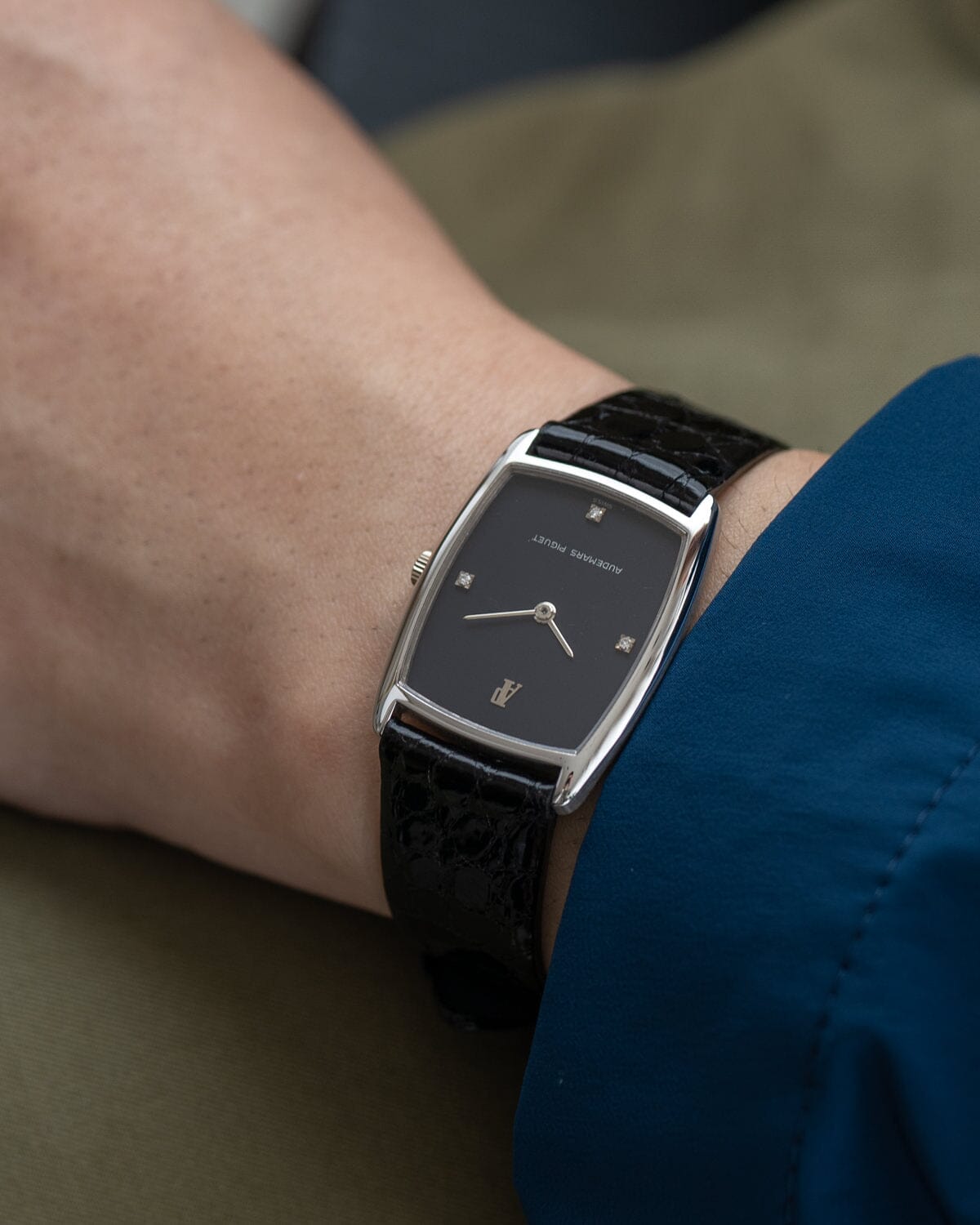 オーデマ ピゲ トノー WG ブラックダイヤモンドダイアル Watch AUDEMARS PIGUET