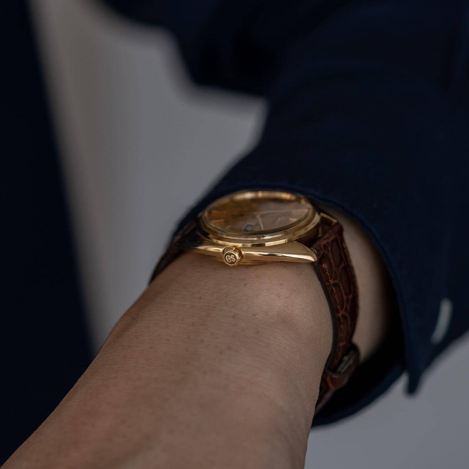 GRAND SEIKO Hi-BEAT 5646-7005 YG Patina Dial - Arbitro