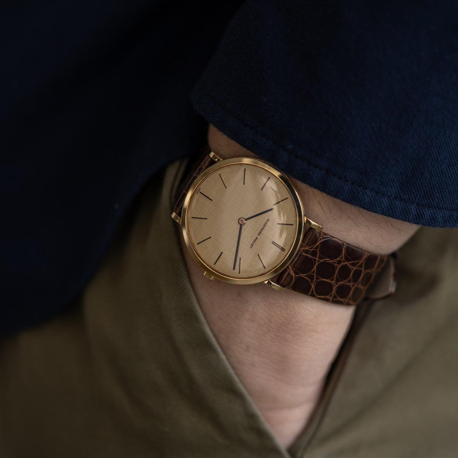 AUDEMARS PIGUET Classique 4029 YG Champagne Linen Dial - Arbitro