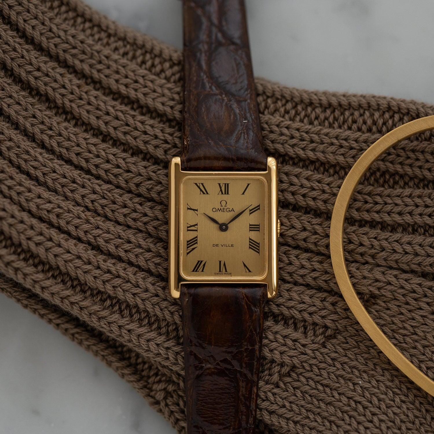OMEGA De Ville "Tank Style" Champagne Dial - Arbitro