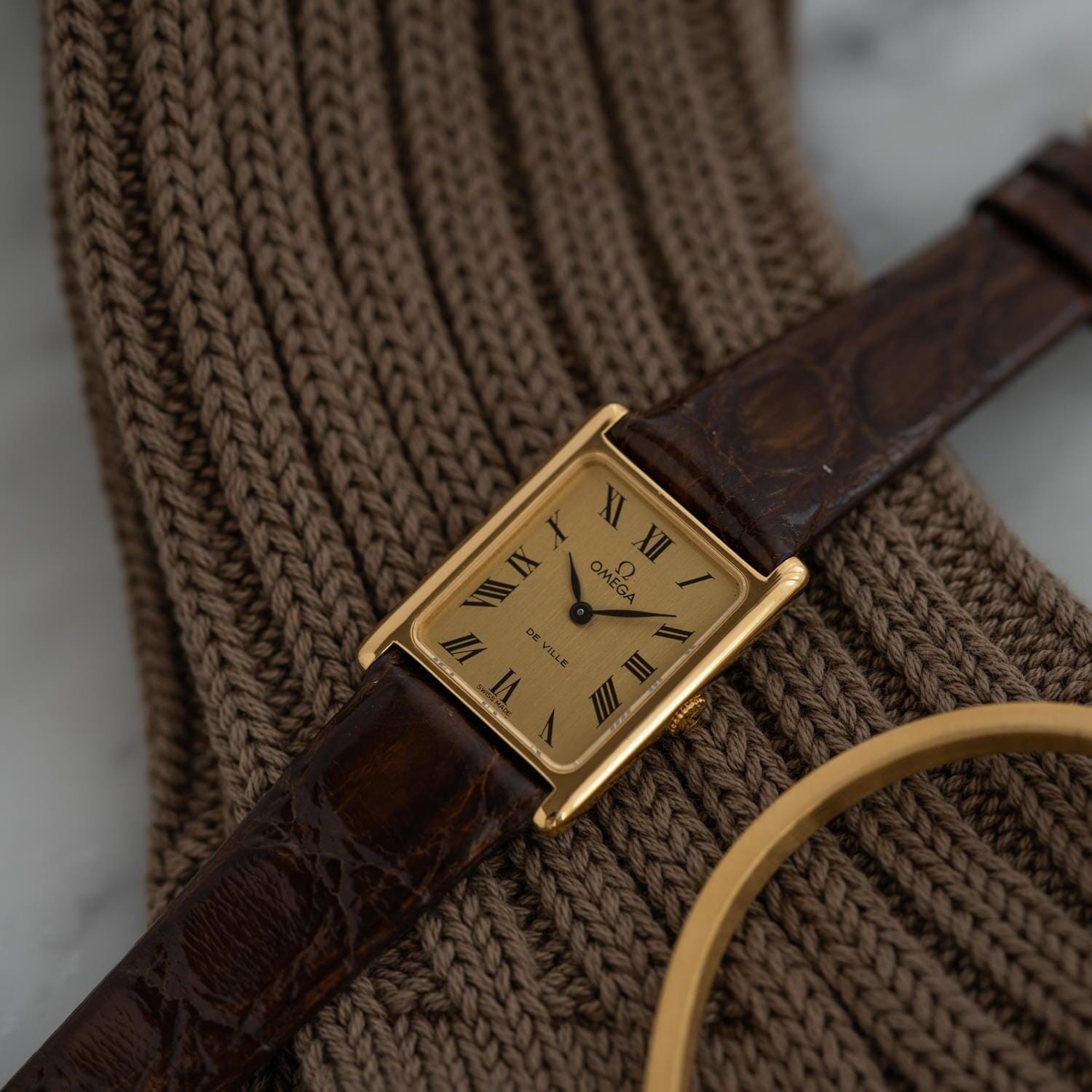 OMEGA De Ville "Tank Style" Champagne Dial - Arbitro