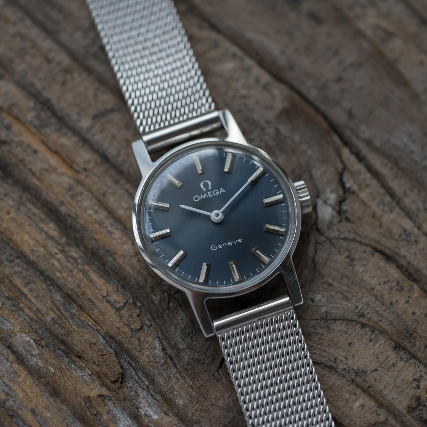 OMEGA Geneve Navy Dial Ladies 1970s - Arbitro