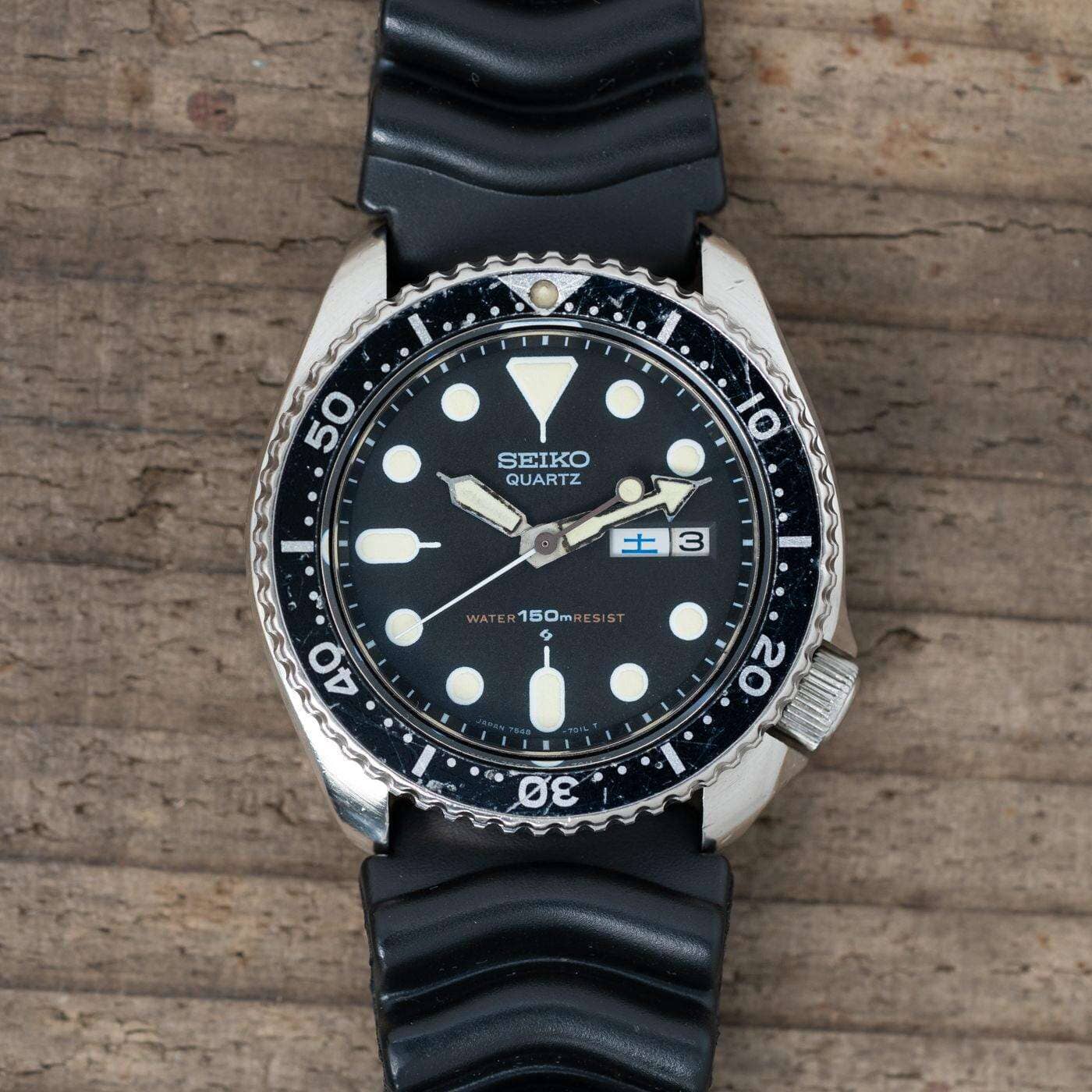 SEIKO 150m Diver 7548-7000 Black - Arbitro