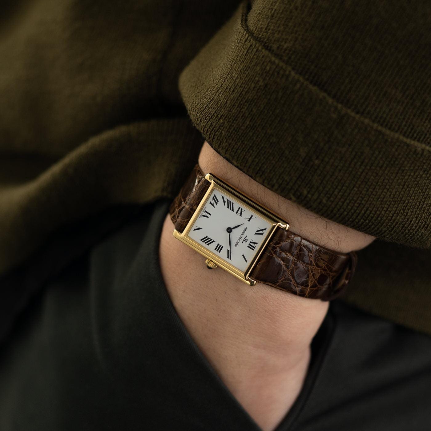Jaeger-LeCoultre Rectangle 18K YG 1970s - Arbitro