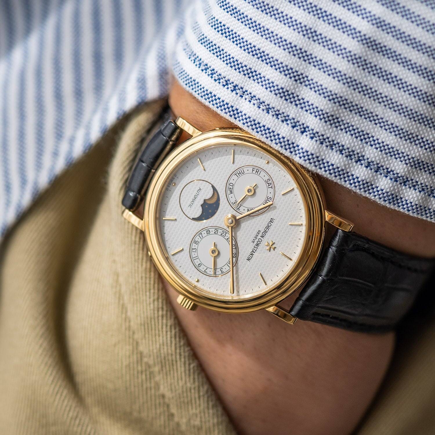 ヴァシュロン・コンスタンタン 47009 YG デイデイト ムーンフェイズ - Arbitro