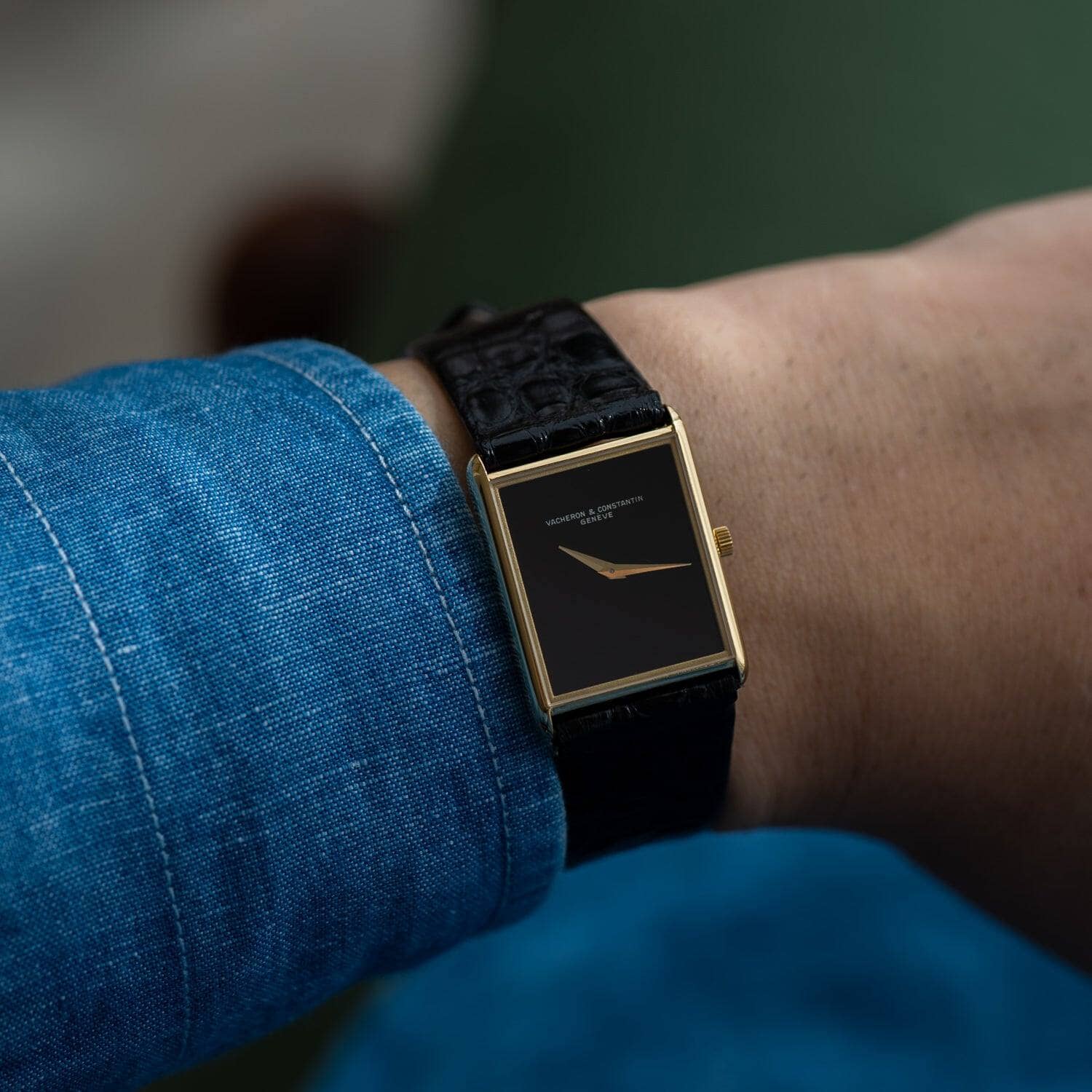 ヴァシュロン・コンスタンタン レクタングル 33201P YG ブラックオニキス - Arbitro