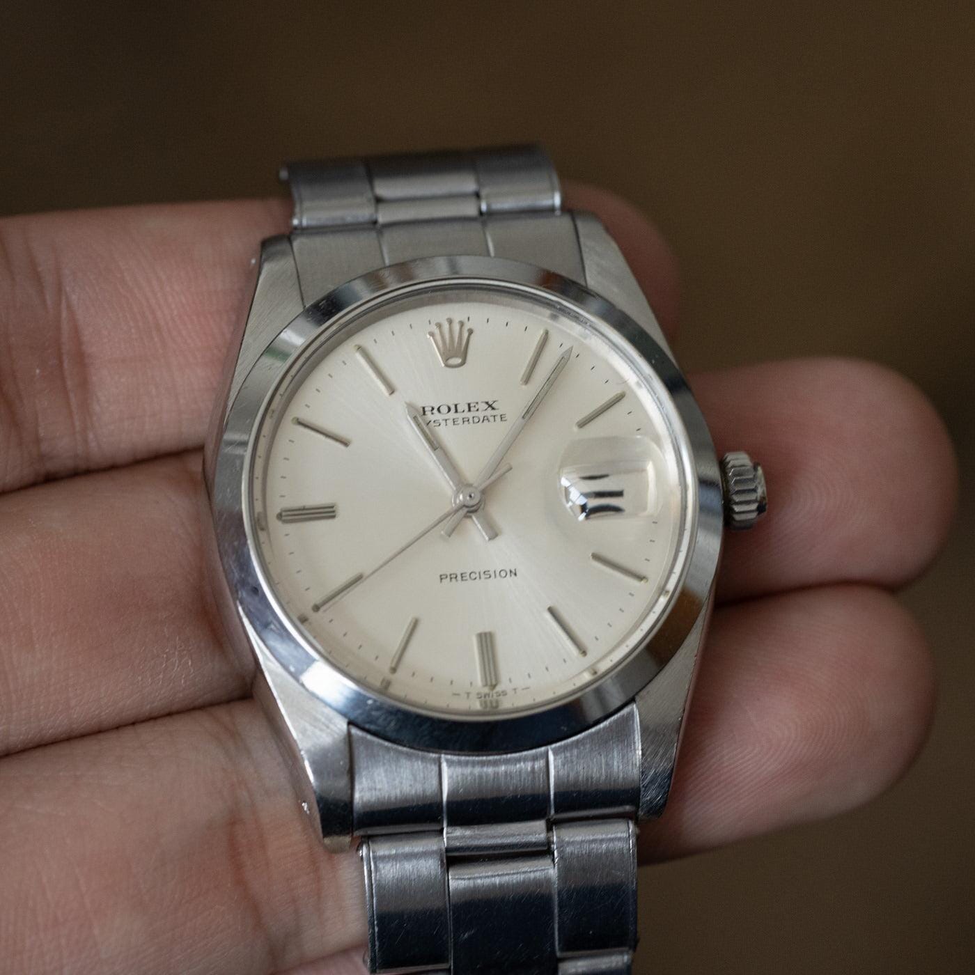 ROLEX Oysterdate Precision 6694 Silver 1960s - Arbitro