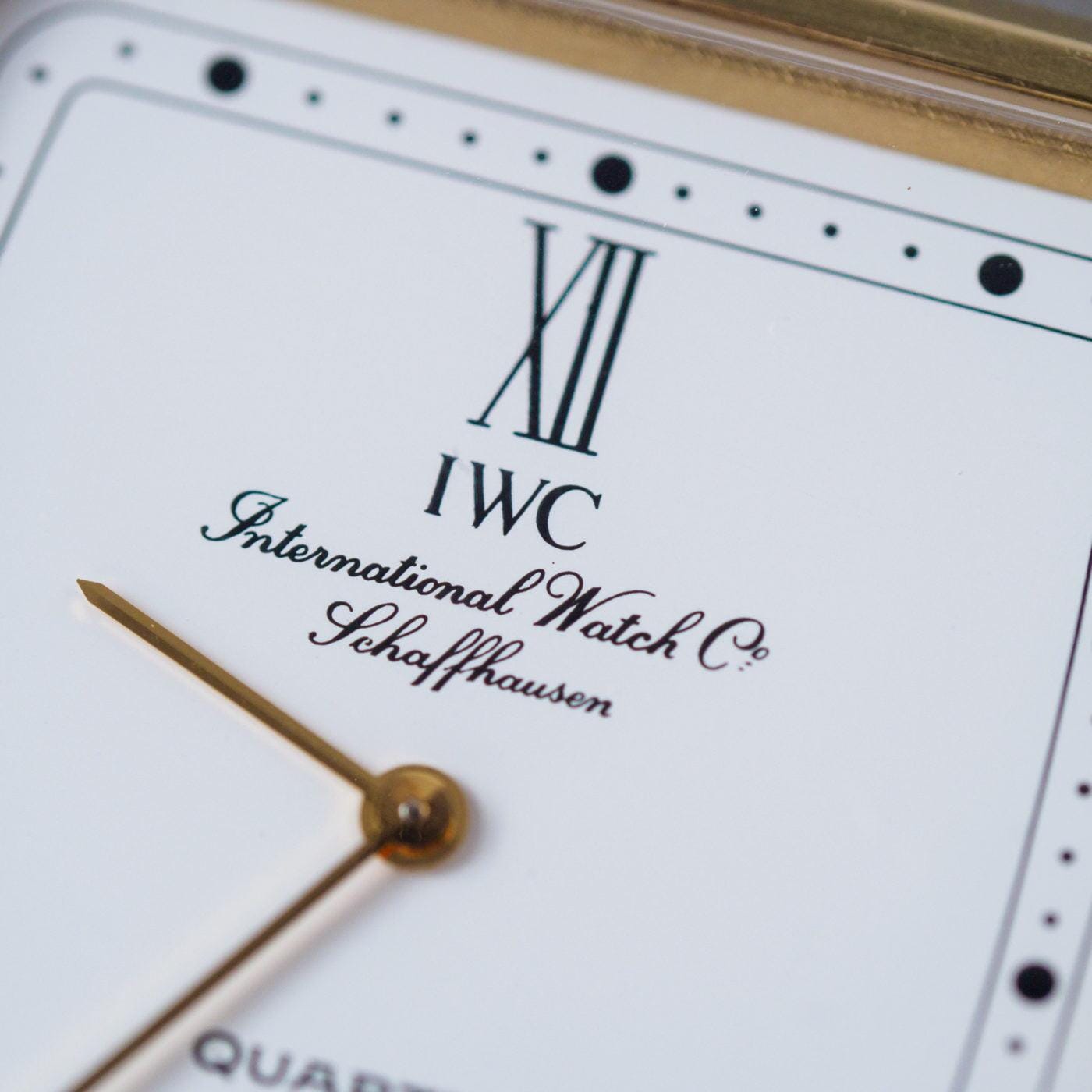 IWC Rectangle White Roman Dial 1980s - Arbitro