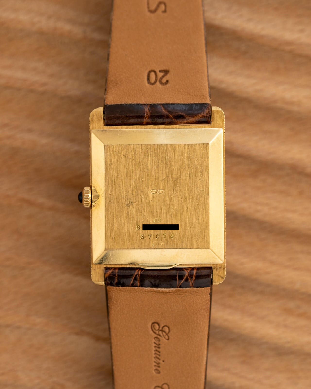 ボーム&メルシエ 37059 レクタングル YG バーク仕上げ Watch BAUME&MERCIER