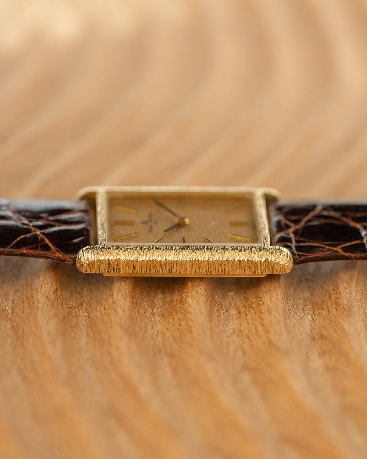 ボーム&メルシエ 37059 レクタングル YG バーク仕上げ Watch BAUME&MERCIER