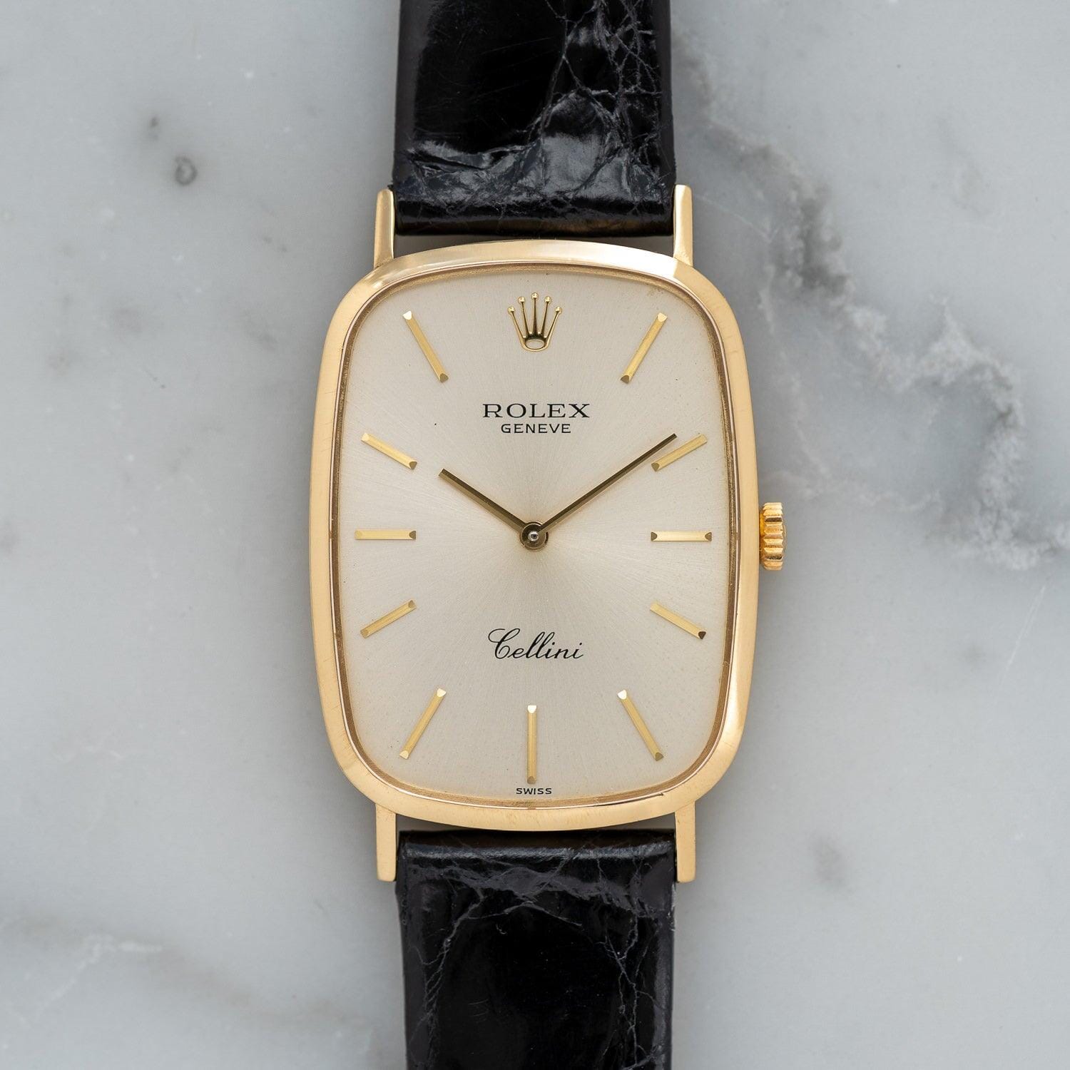 ロレックス チェリーニ YG レクタングル / ROLEX Cellini 4113 Rectangle YG Silver Dial - Arbitro