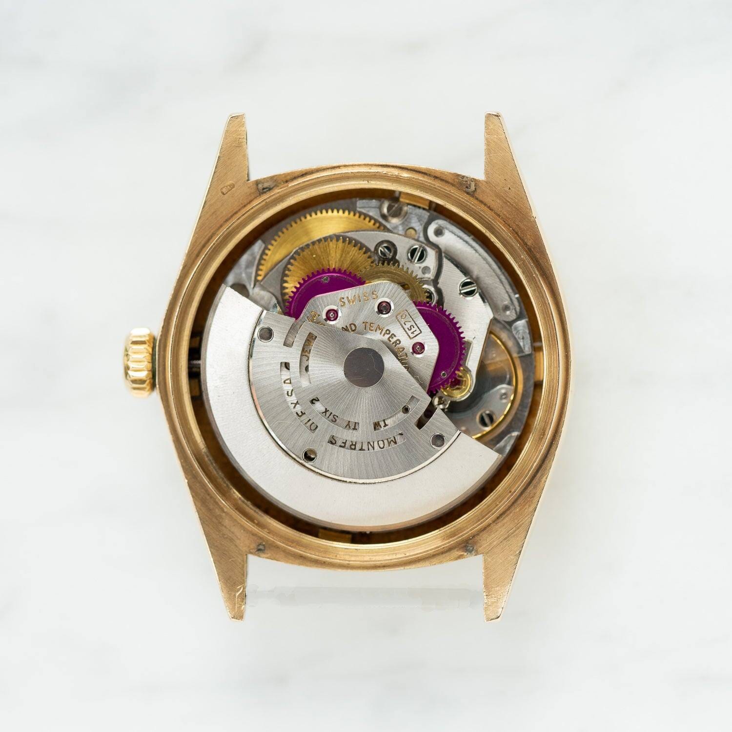 ROLEX Datejust 1601 YG Champagne Linen Dial - Arbitro