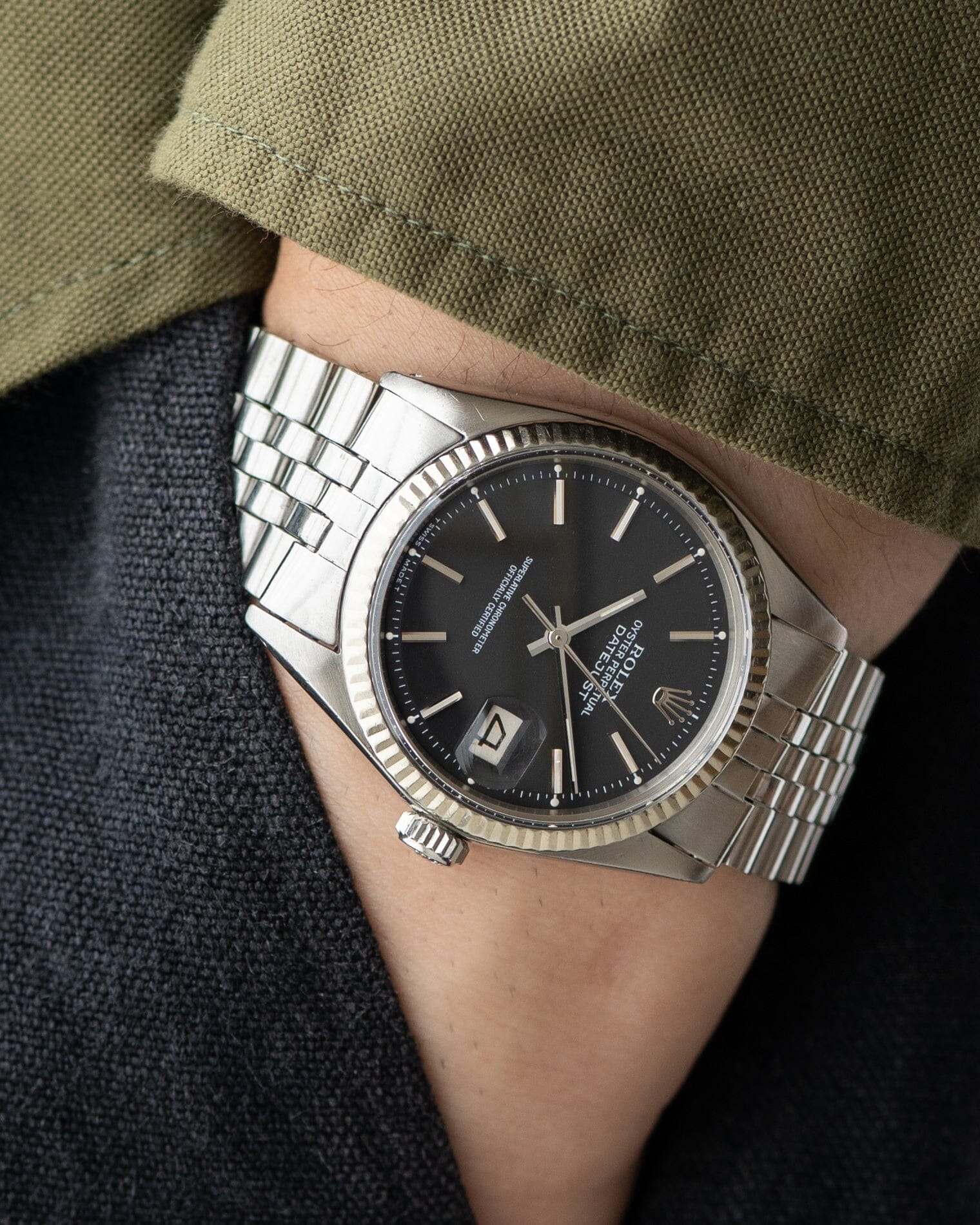 【期間限定！最安値挑戦】 Rolex Datejust ARBITRO | 1970s Automatic Black Matte 1601 本体