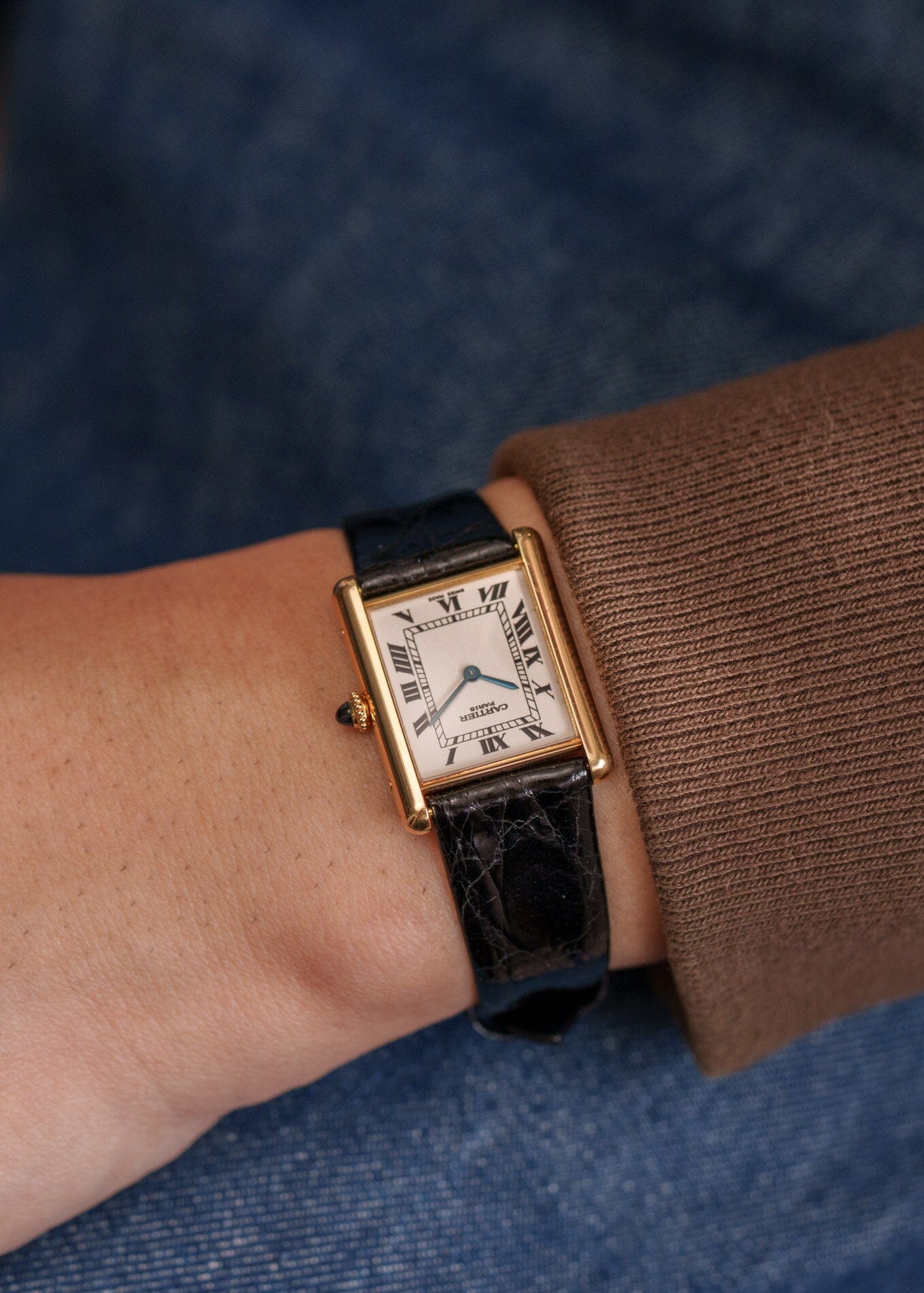 Cartier Tank Louis Cartier LM 16121 YG Extra Flat Teardrop