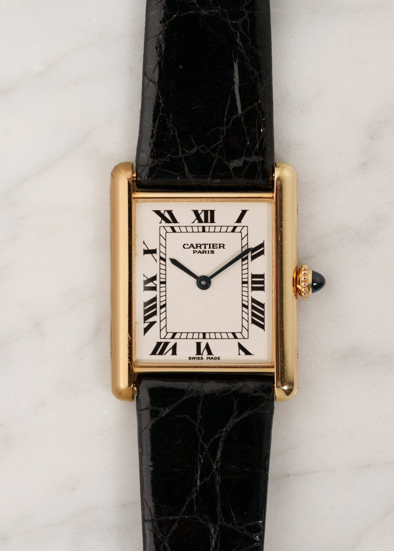 Cartier Tank Louis Cartier LM 16121 YG Extra Flat Teardrop