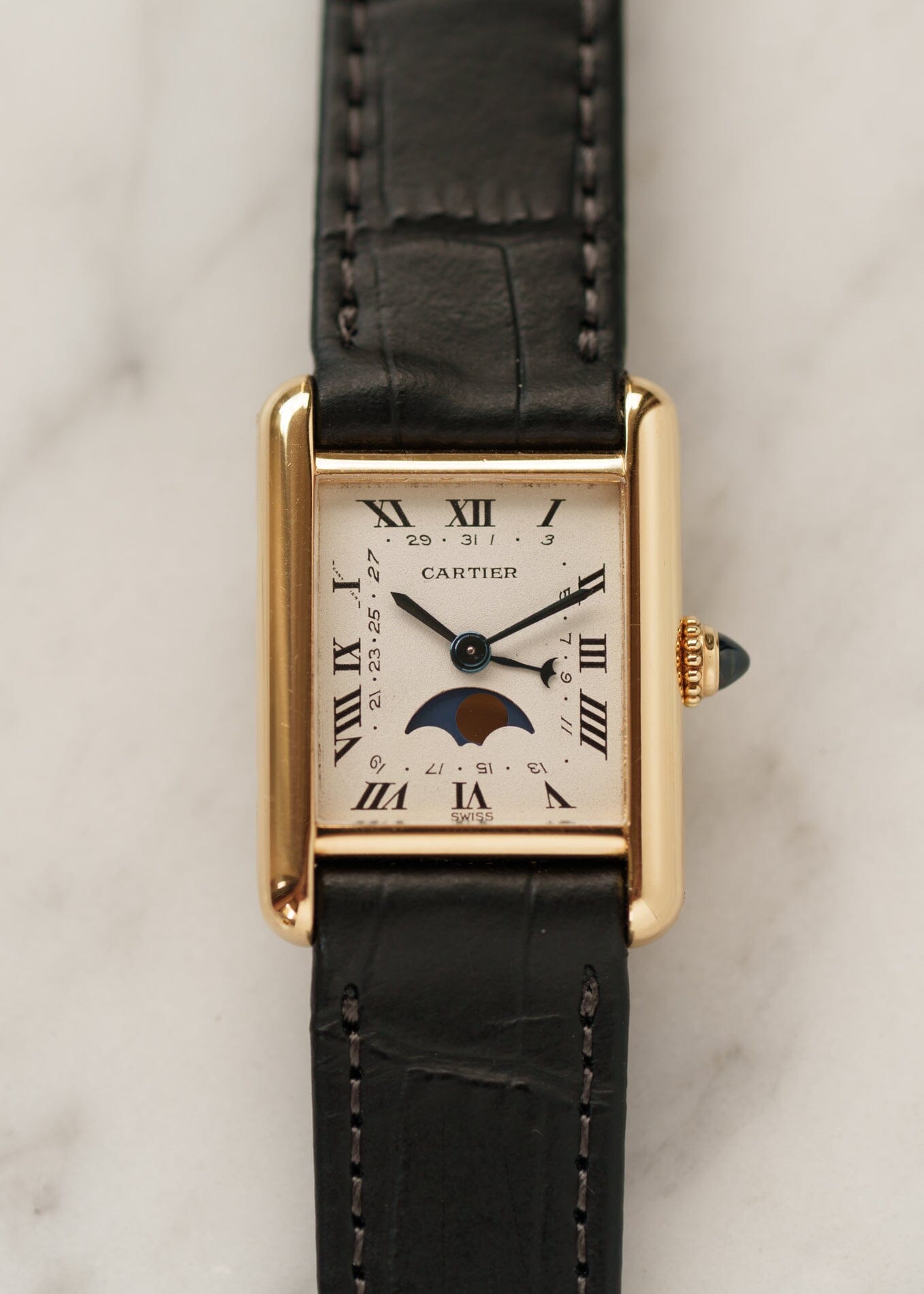 Cartier Tank Louis Cartier SM 819003 YG Moonphase | ARBITRO