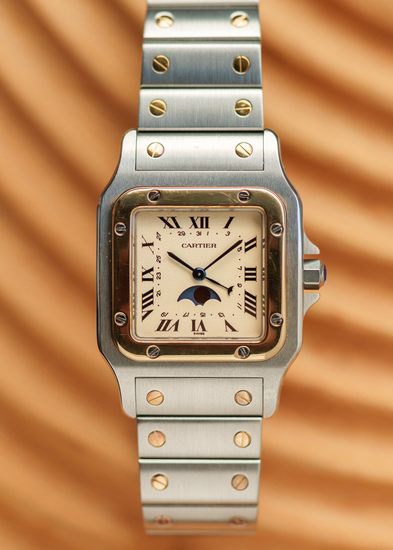 のり burningso Cartier Santos Galbee LM 119901 Moonphase | ARBITRO