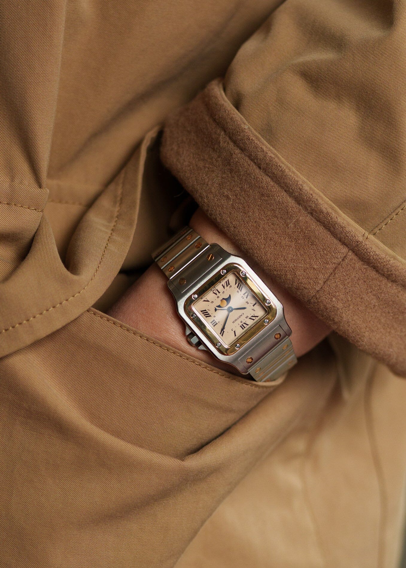 Cartier サントスガルベ LM 119901 ムーンフェイズ Watch CARTIER 