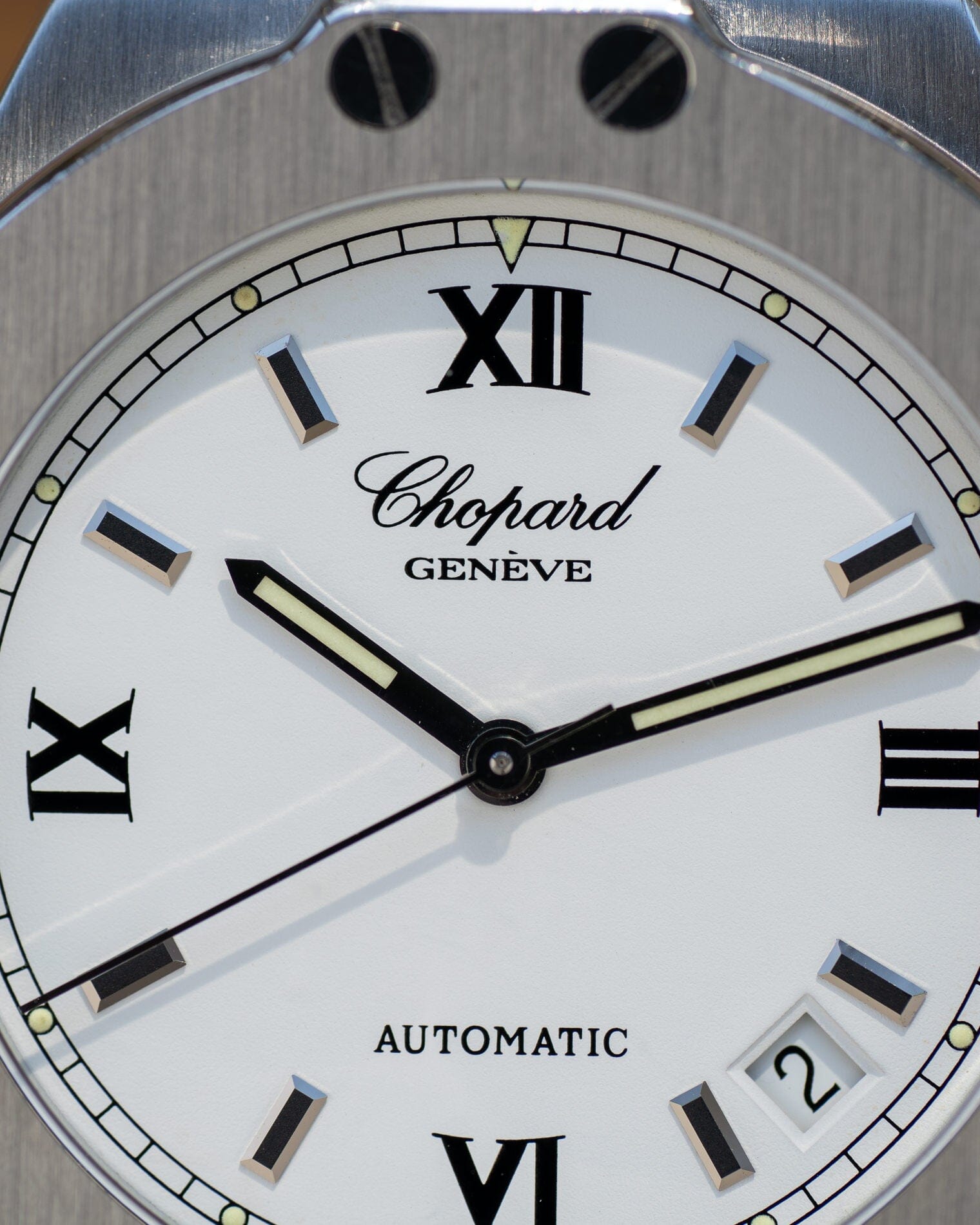 Chopard サンモリッツ 8300 SS ホワイトローマン Watch CHOPARD 