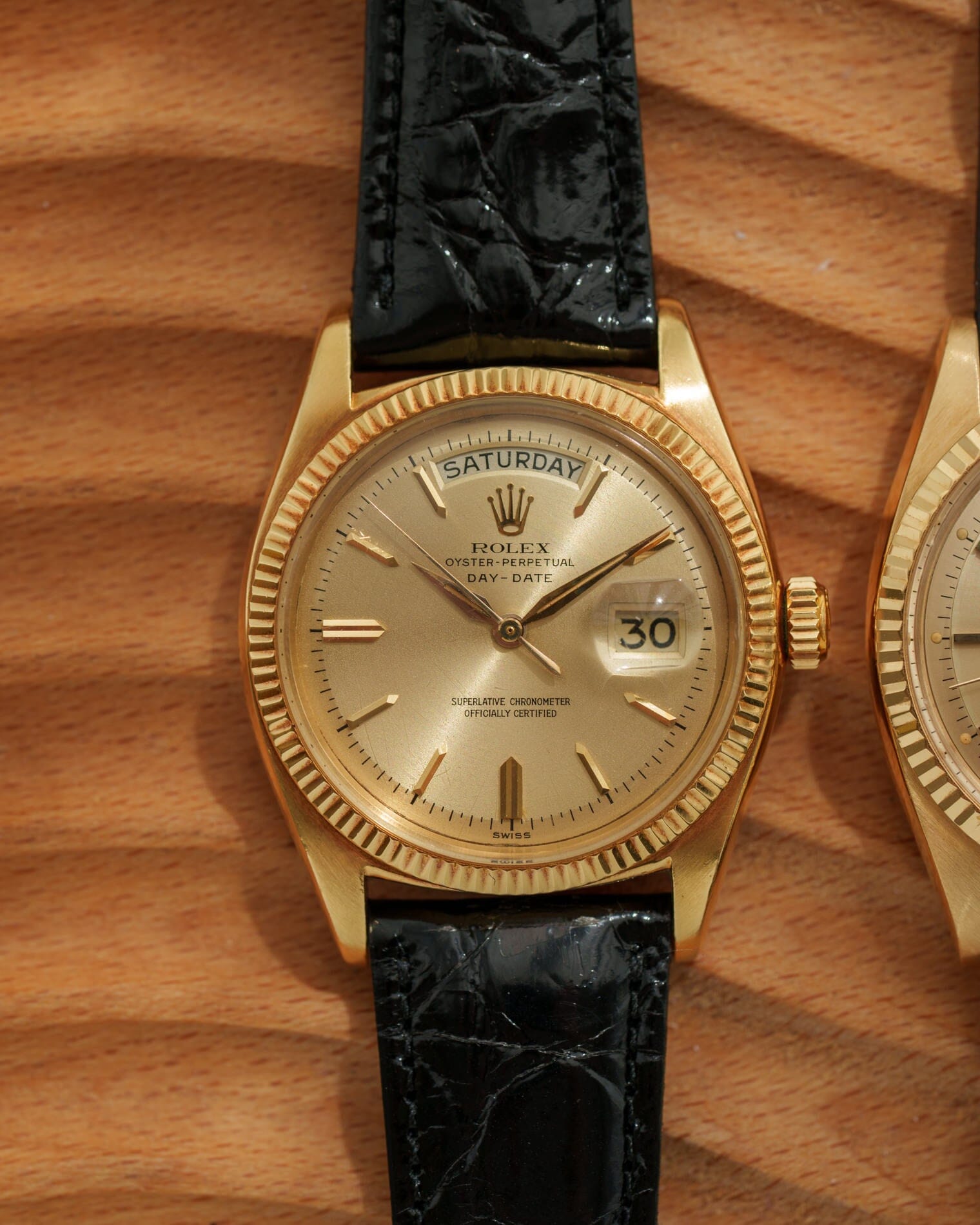 ROLEX Day-Date 1803 YG Champagne Dial Alpha Hand from 1959 ARBITRO