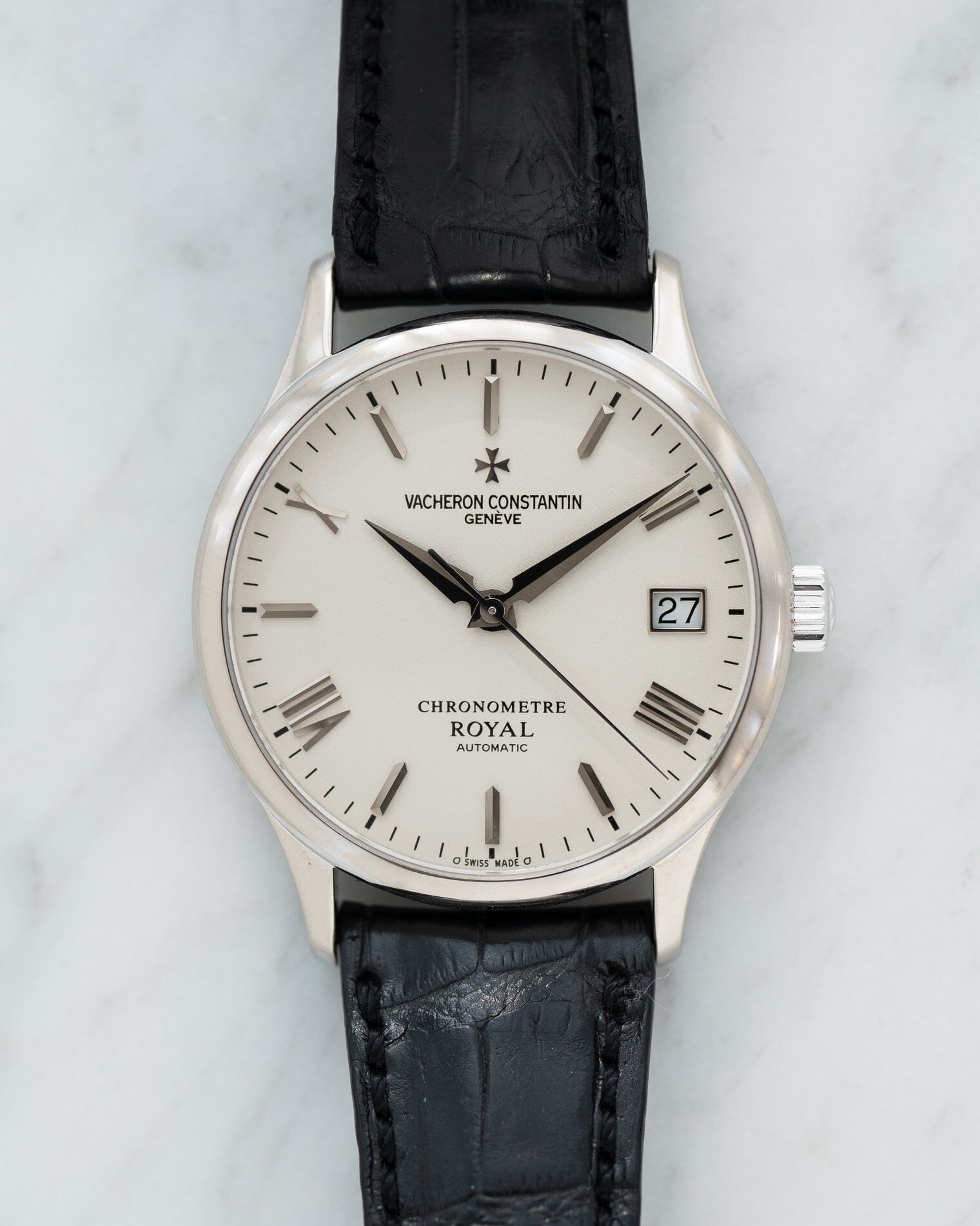 Vacheron Constantin クロノメーターロワイヤル 47022 WG アイボリー 箱保証書付き Watch VACHERON CONSTANTIN 