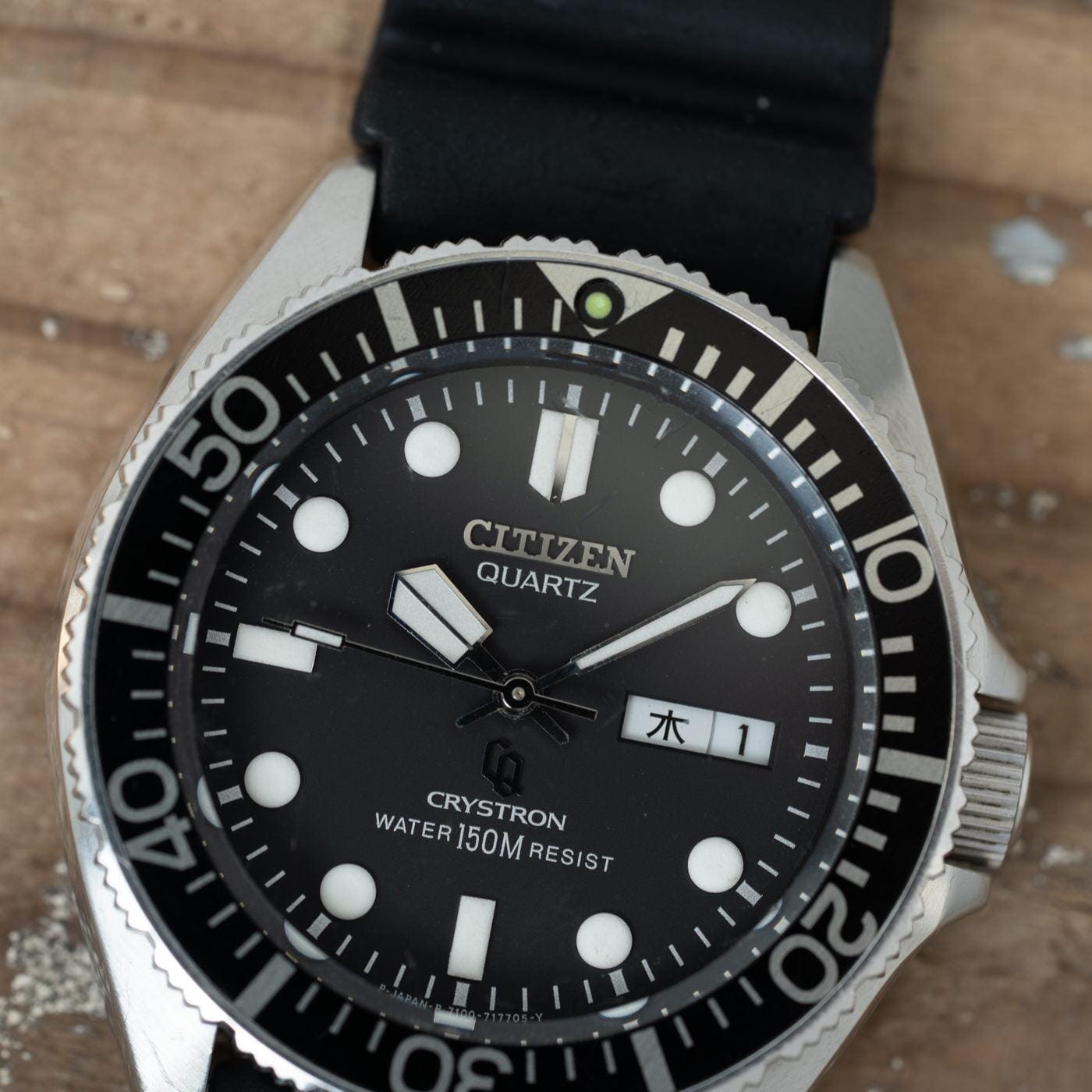 CITIZEN Crystron 150m Diver QZ 1980s - Arbitro