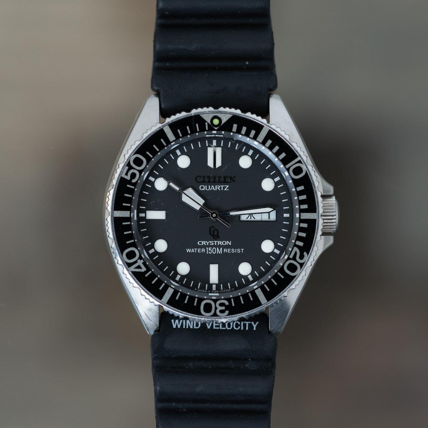 CITIZEN Crystron 150m Diver QZ 1980s - Arbitro