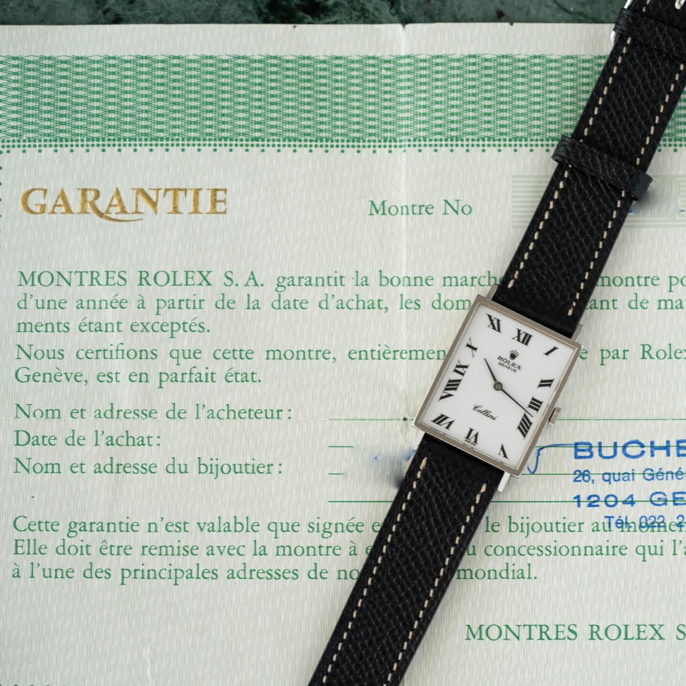 ROLEX Cellini 3834 White Roman Dial - Arbitro