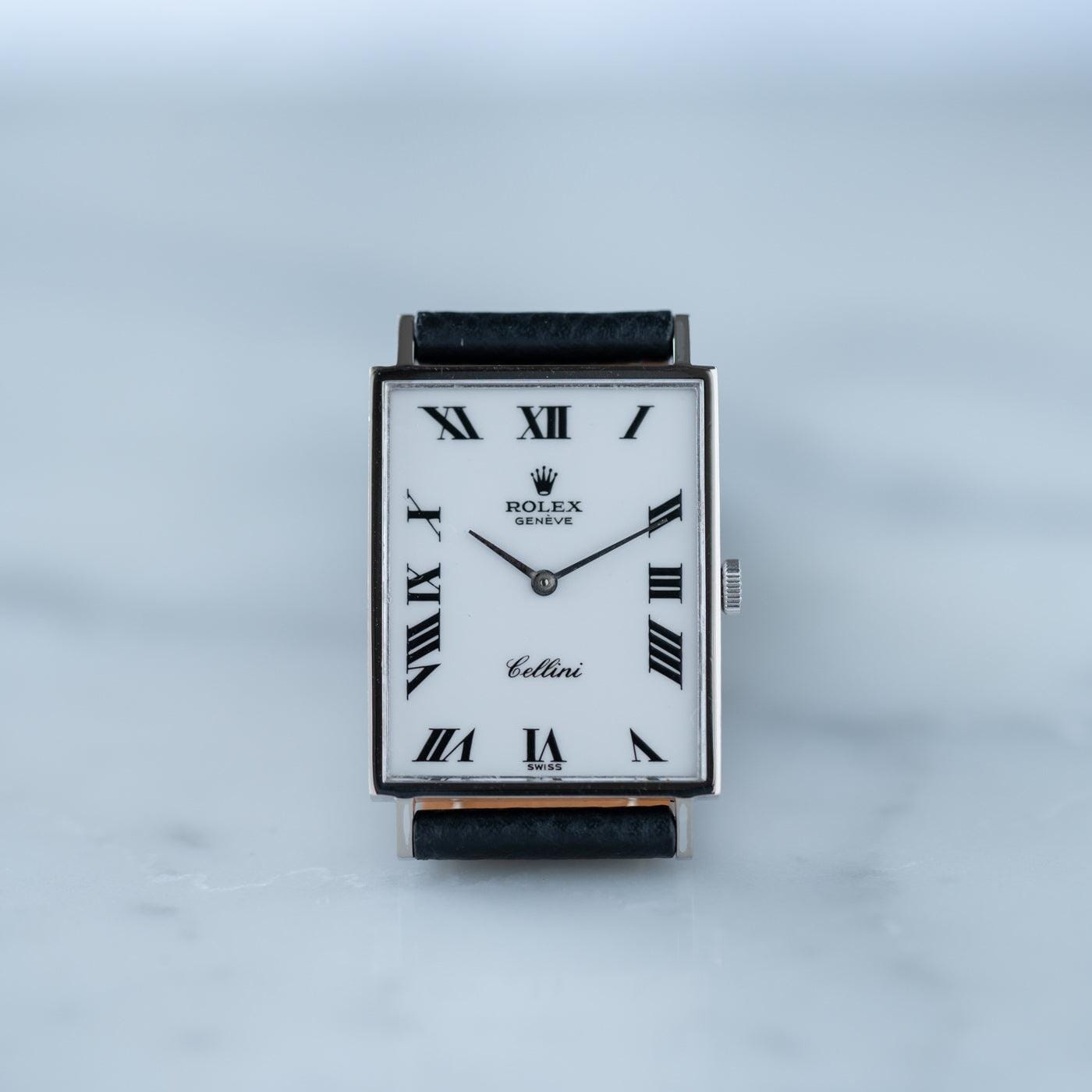 ROLEX Cellini 3834 White Roman Dial - Arbitro