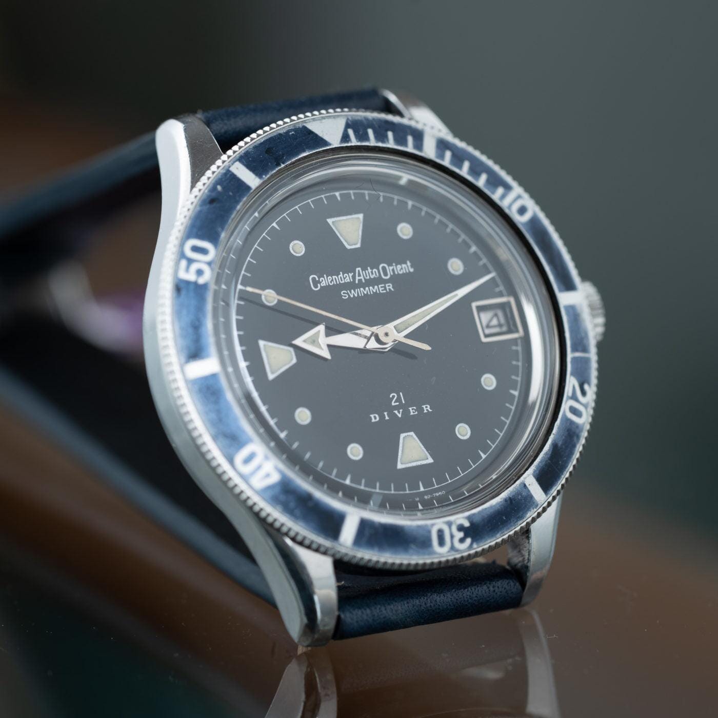 ORIENT Calendar Auto Diver Ghost Bezel 1960s - Arbitro