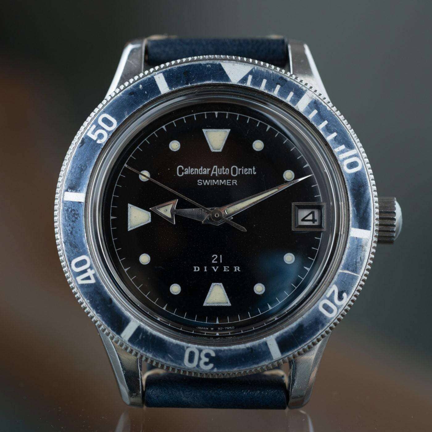 ORIENT Calendar Auto Diver Ghost Bezel 1960s - Arbitro