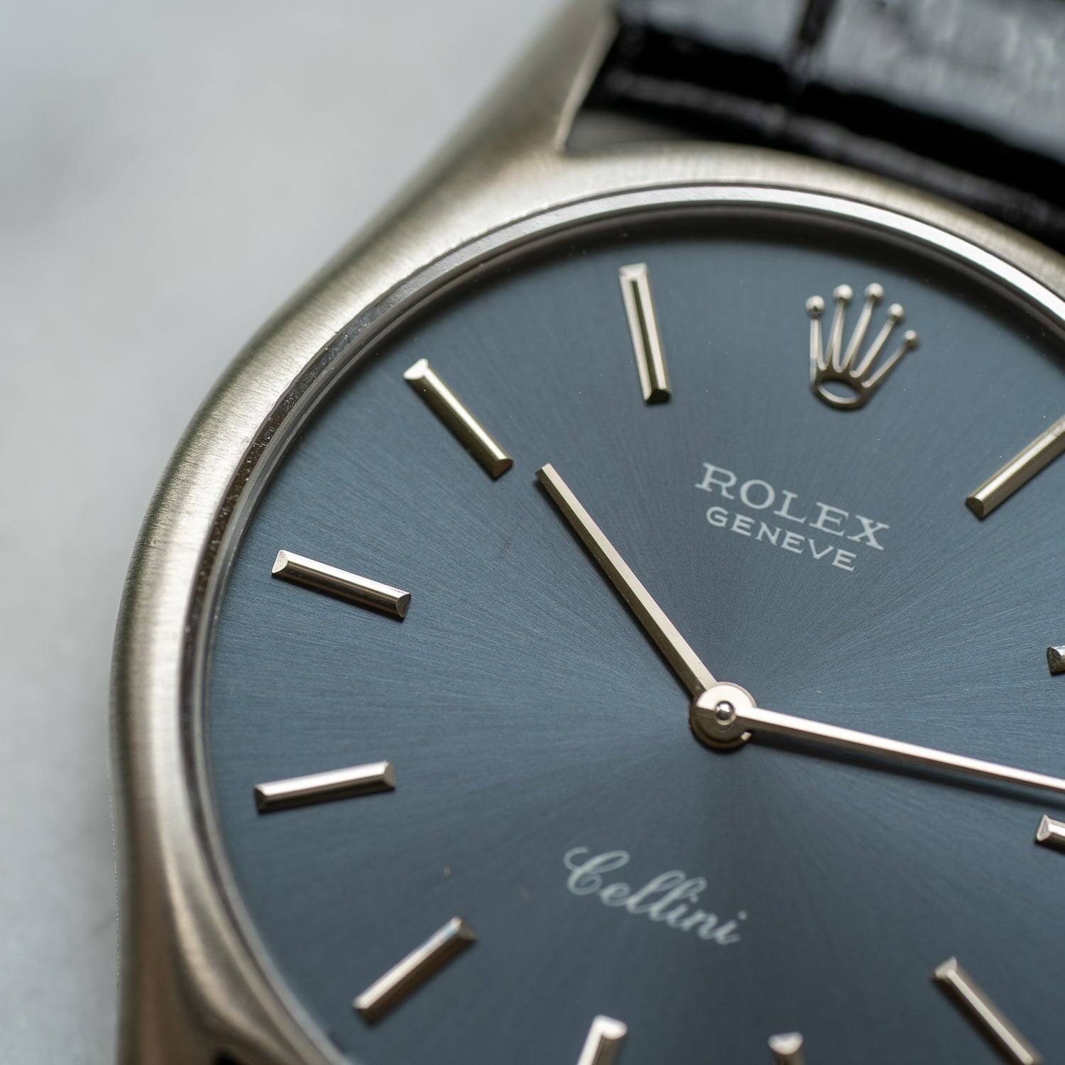 ROLEX Cellini 3804 WG Blue Grey Dial - Arbitro